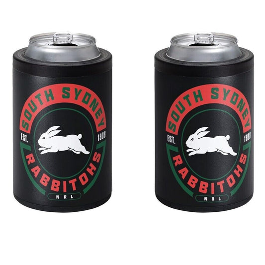 NRL Insulated Can Cooler - South Sydney Rabbitohs- Stubby Cooler - Twist Top Lid