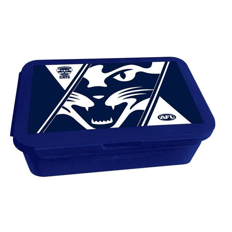 AFL Bento Lunch Box - Geelong Cats - 14cm x 20.1cm x 7.1cm