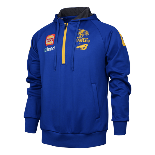 AFL 2024 Half Zip Hoodie - West Coast Eagles - Youth - Kids - 1/2 Zip