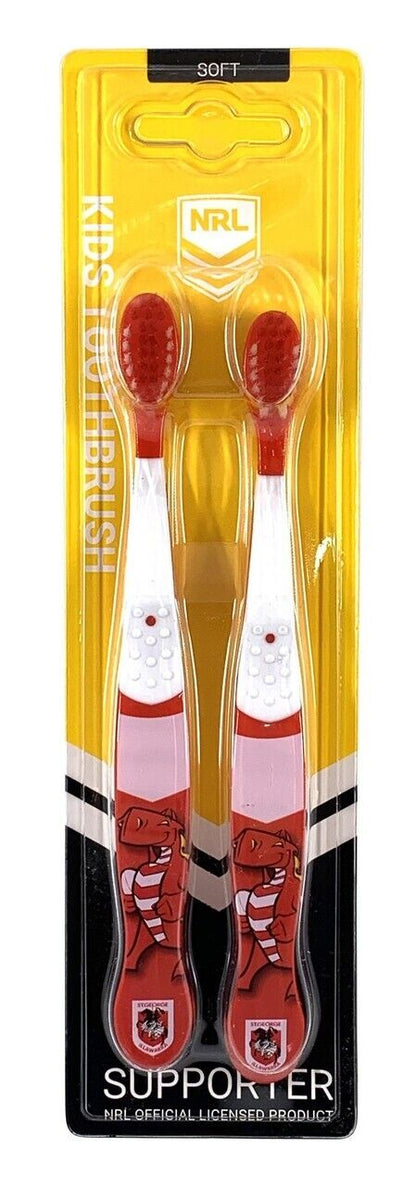 NRL Mascot Kids Toothbrush - St George Illawarra Dragons - Soft