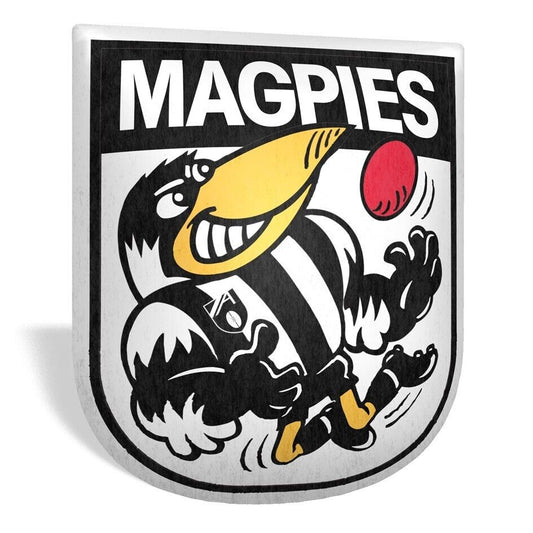 AFL Mascot Shaped Cushion - Collingwood Magpies - 35cm x 40cm - Pillow