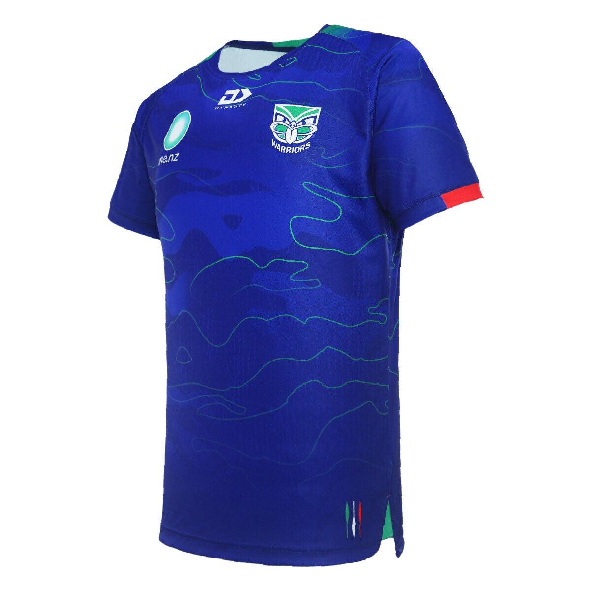 NRL 2024 Training Tee - New Zealand Warriors - Royal Blue - Adult - Mens