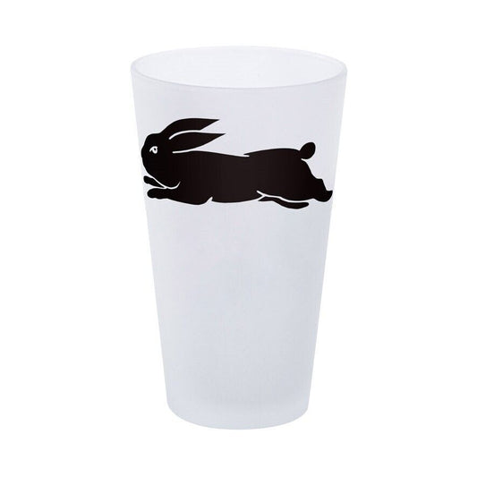 NRL Frosted Conical Glass - South Sydney Rabbitohs - 450ml - Single