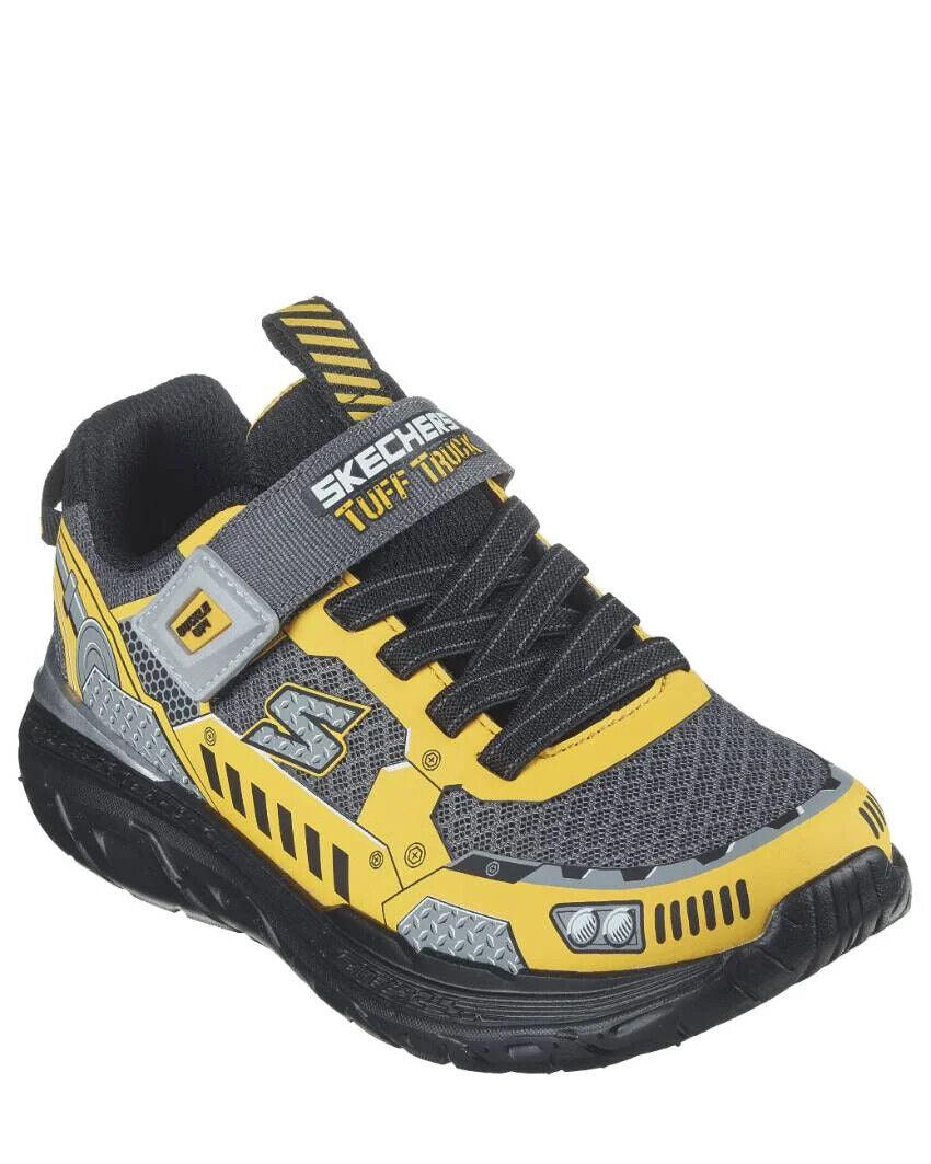 SKECHERS Skech Trax - Charcoal/Yellow- Kids