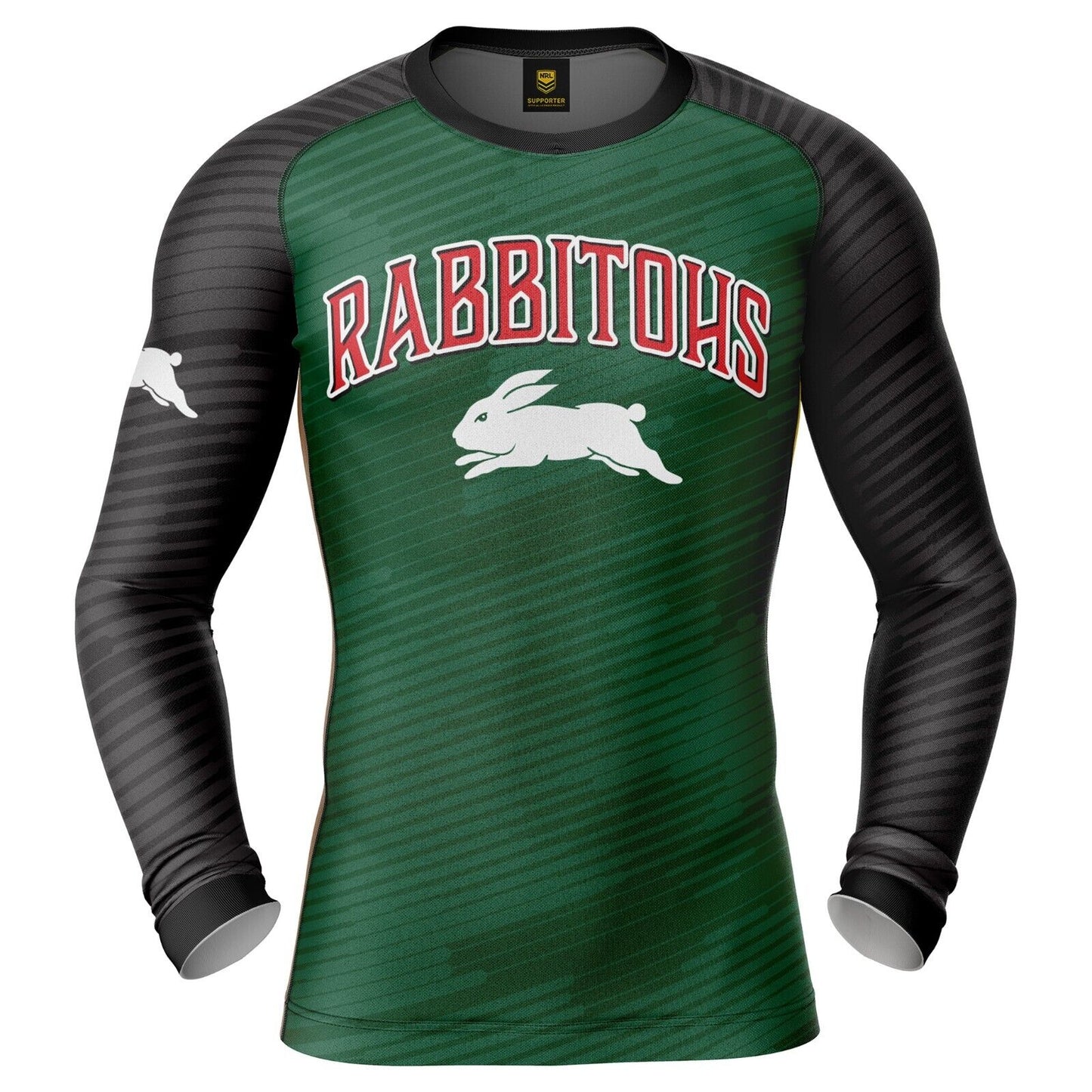 NRL Barrel Rash Vest - South Sydney Rabbitohs - UPV 50+ - Sun Shirt - Adult