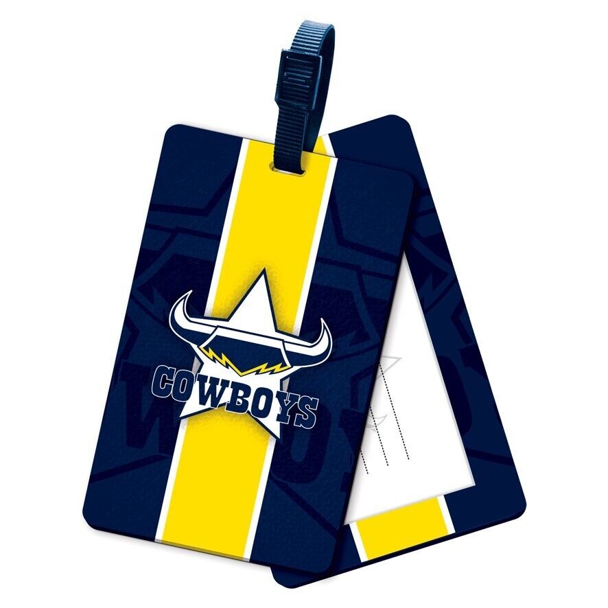 NRL Rubber Bag Tag - North Queensland Cowboys - School Travel Work