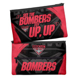 AFL Large Pencil Case - Essendon Bombers - Neoprene - 33cm x 21cm