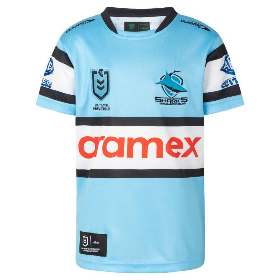 NRL 2024 Home Jersey - Cronulla Sharks - Youth - Kids