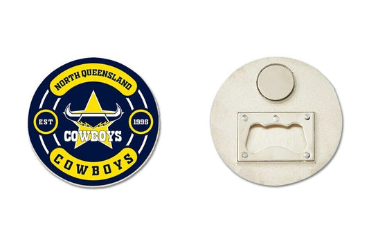 NRL Bottle Opener Magnet - North Queensland Cowboys - Rugby League