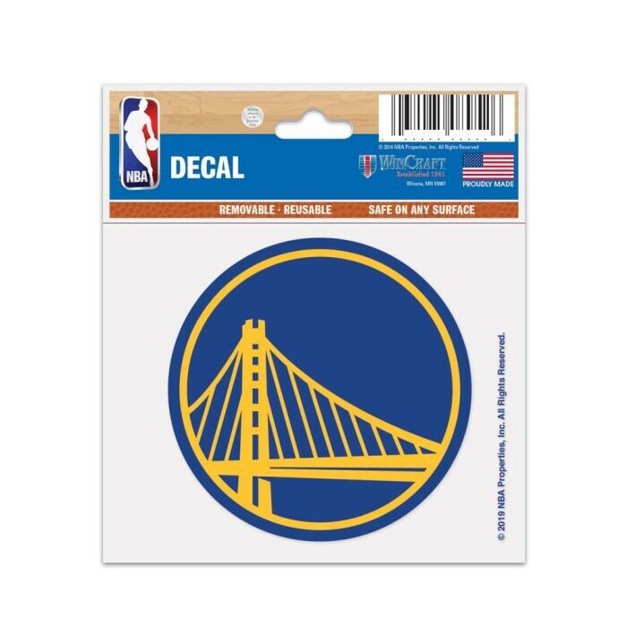 NBA Mini Decal - Golden State Warriors - 7.5cm x 9.5cm