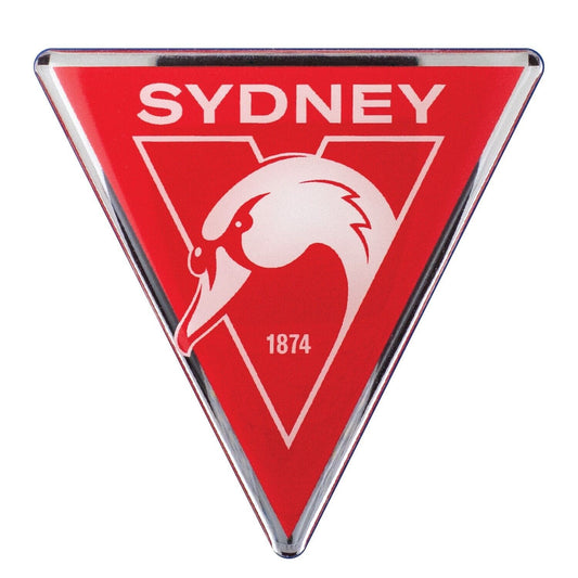 AFL Logo Emblem - Sydney Swans - Supporter Car Badge