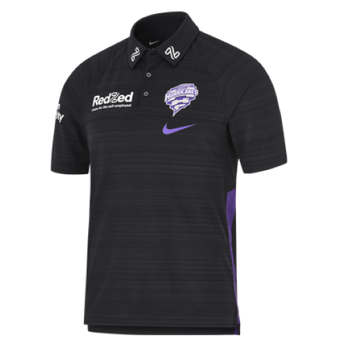 BBL 2024/2025 Cricket Polo Shirt - Hobart Hurricanes - Big Bash Cricket T20