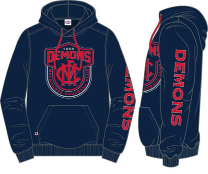 AFL Supporter Hoodie - Melbourne Demons - Adult - Mens - Hoody - Jumper