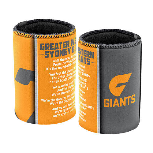 AFL Drink Stubby Cooler - Team Song - Greater Western Sydney - Can Cooler