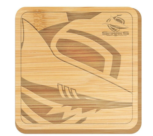 NRL Cheeseboard - Cronulla Sharks - 35 x 35 x 1.5cm - Serving Board