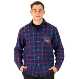 AFL 'Mustang' Flannel Polo - Adelaide Crows - Flanno Shirt - Flannelette