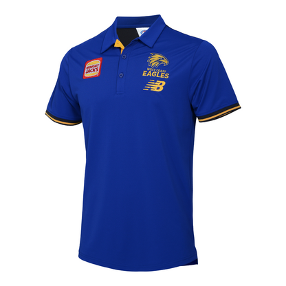 AFL 2025 Media Polo  - West Coast Eagles - Adult - Mens - Shirt