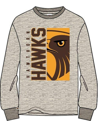 AFL Mascot Tee Shirt - Hawthorn Hawks - YOUTH - Kids - T-Shirt