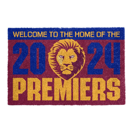 AFL 2024 PREMIERS FRONT DOOR MAT - BRISBANE LIONS - ETA DEC 2024 - PH2