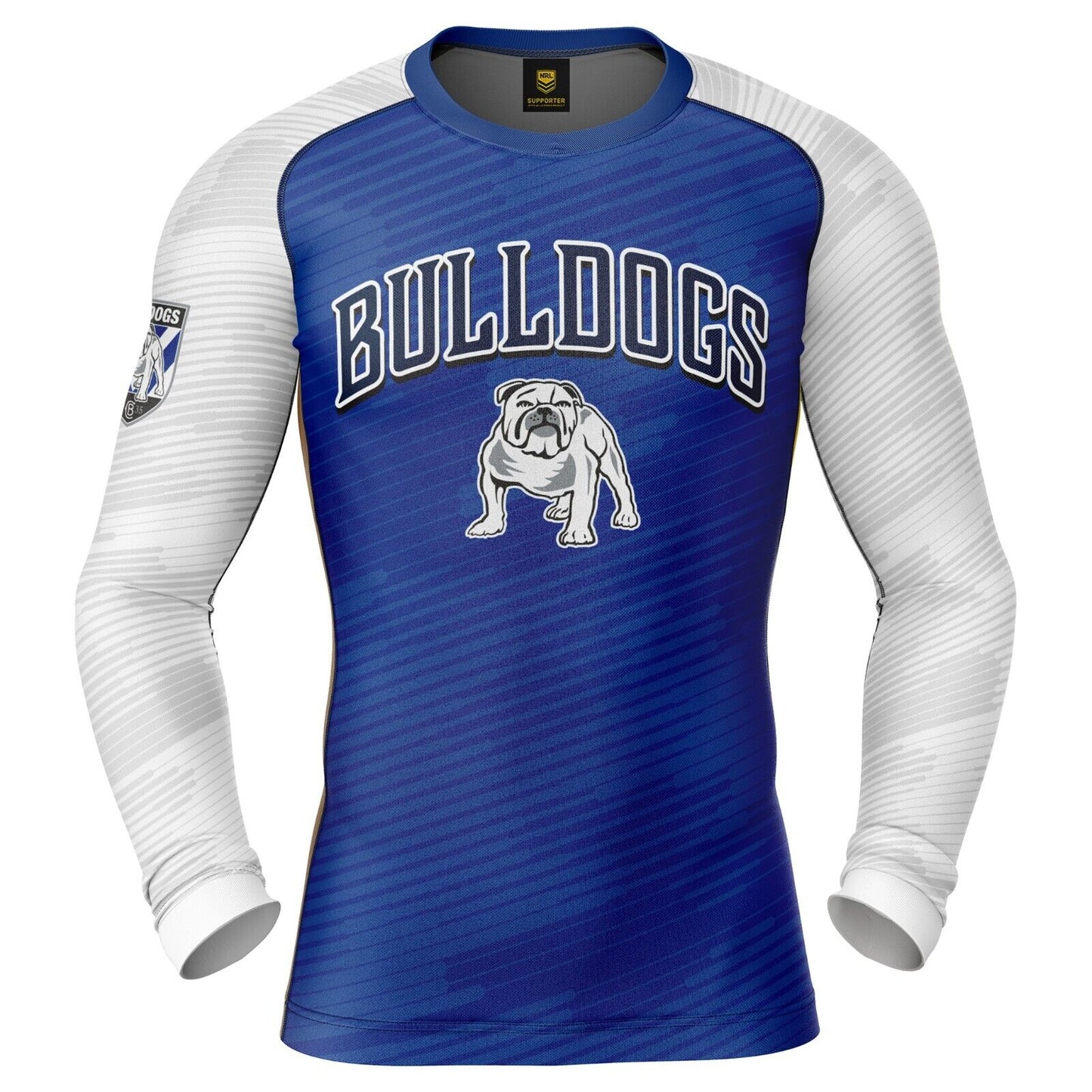 NRL Barrel Rash Vest - Canterbury Bulldogs - UPV 50+ - Sun Shirt - Adult