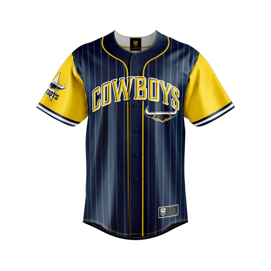 NRL 'Slugger' Baseball Shirt - North Queensland Cowboys - Tee