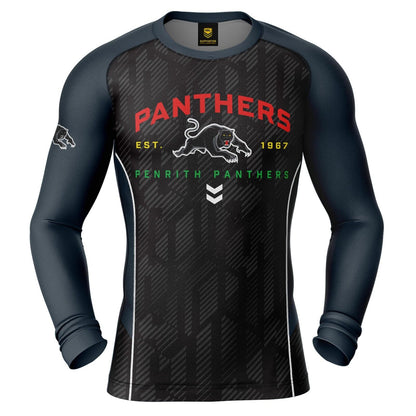 NRL LS Blocker Rash Vest - Penrith Panthers - LONG SLEEVE - Adult