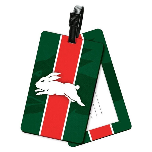 NRL Rubber Bag Tag - South Sydney Rabbitohs - School Travel Work