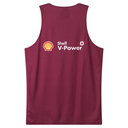 2025 QLD Maroons Training Singlet - Queensland - Maroon - Adult - Mens