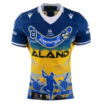 NRL 2023 Indigenous Jersey - Parramatta Eels - Adult - Rugby League - MACRON