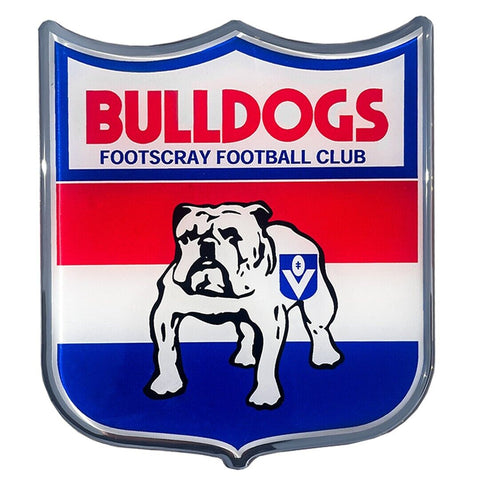 AFL Retro Logo Emblem - Western Bulldogs - Supporter Car Badge