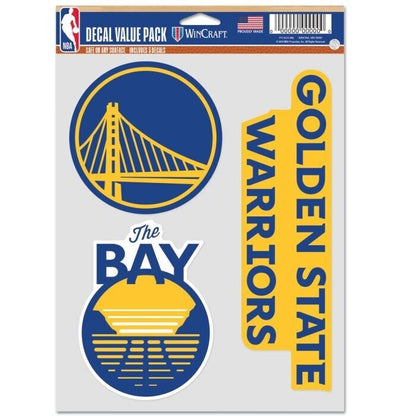 NBA 3 Decal Value Pack - Golden State Warriors - Sticker