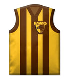 AFL Guernsey Cushion - Hawthorn Hawks - 321mm x 440mm Approx - Pillow Bedding