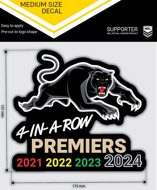 NRL 2024 PREMIERS MEDIUM DECAL - PENRITH PANTHERS