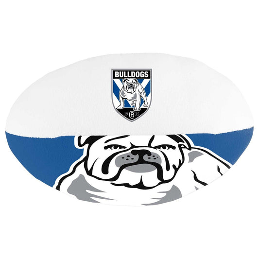 NRL Plush Soft Football - Canterbury Bulldogs - 12cm x 25cm Ball