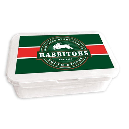 NRL Bento Lunch Box - South Sydney Rabbitohs - 14cm x 20.1cm x 7.1cm