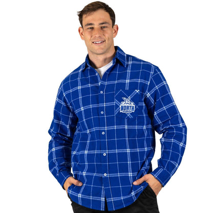 AFL 'Mustang' Flannel Polo - North Melbourne Kangaroos - Flanno Shirt