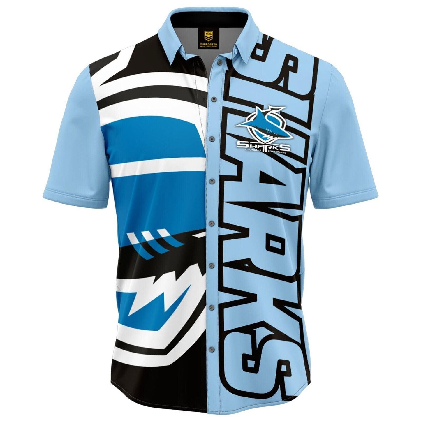 NRL 'Showtime' Party Shirt - Cronulla Sharks - Adult - Mens - Polo