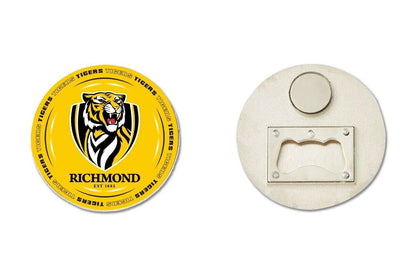 AFL Bottle Opener Magnet - Richmond Tigers - Aussie Rules