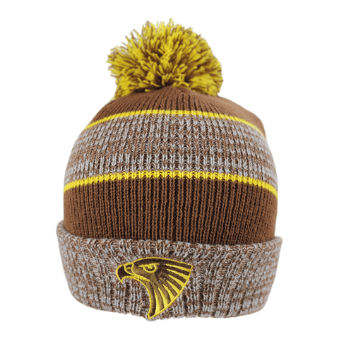 AFL Blitz Beanie - Hawthorn Hawks - Winter Hat - Adult - OSFM