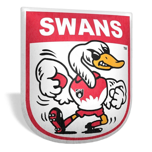 AFL Mascot Shaped Cushion - Sydney Swans- 35cm x 40cm - Pillow