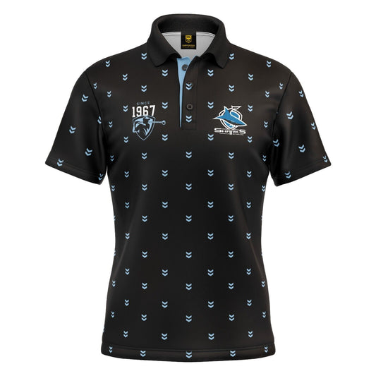 NRL 'Mulligan' Golf Polo - Cronulla Sharks - Adult - Mens - Polo