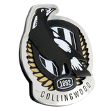 AFL 3D Chrome Emblem - Collingwood Magpies - Supporter Car Badge