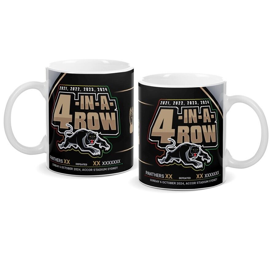 NRL 2024 PREMIERS COFFEE MUG  - PENRITH PANTHERS - ETA OCT 2024 - PH1