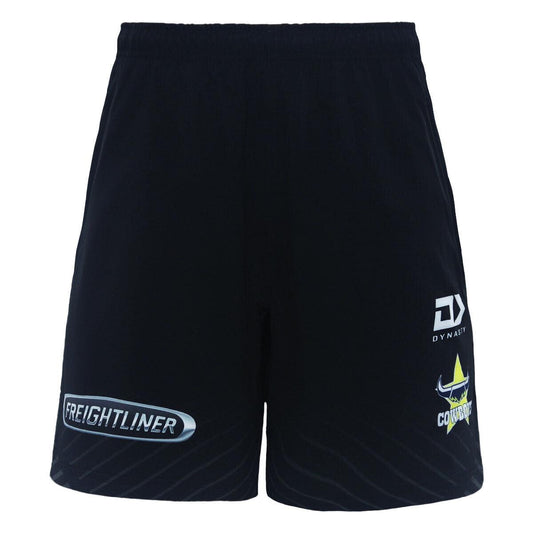 NRL 2024 ALT Gym Shorts - North Queensland Cowboys - Black - Adult - DYNASTY