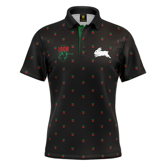 NRL 'Mulligan' Golf Polo - South Sydney Rabbitohs - Adult - Mens - Polo