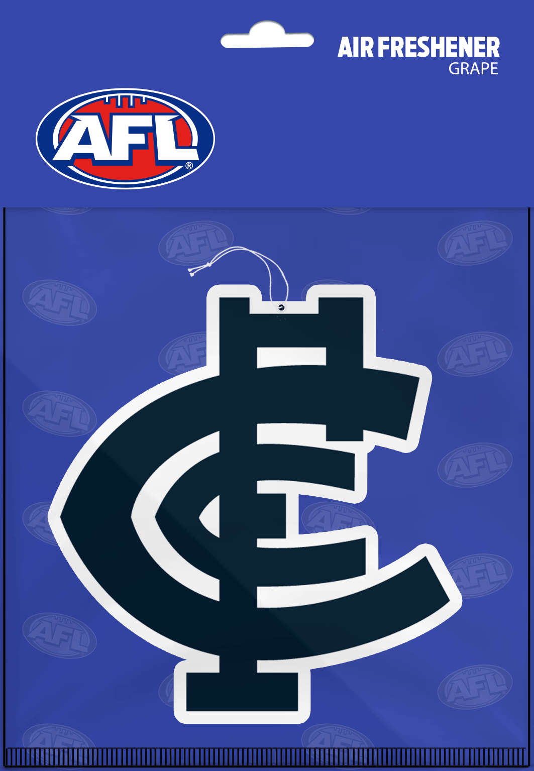 AFL Car Air Freshener - Carlton Blues - Logo