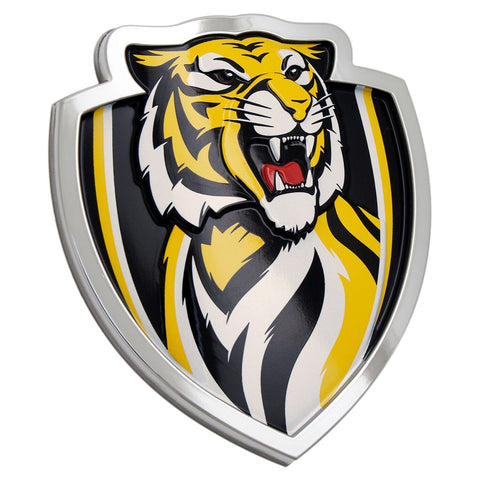 AFL 3D Chrome Emblem - Richmond Tigers - Supporter Car Badge