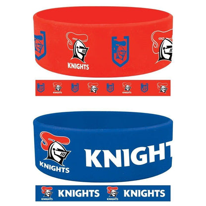 NRL Wrist Bands Set of 2 - Newcastle Knights - Set of Two - Silicone Band