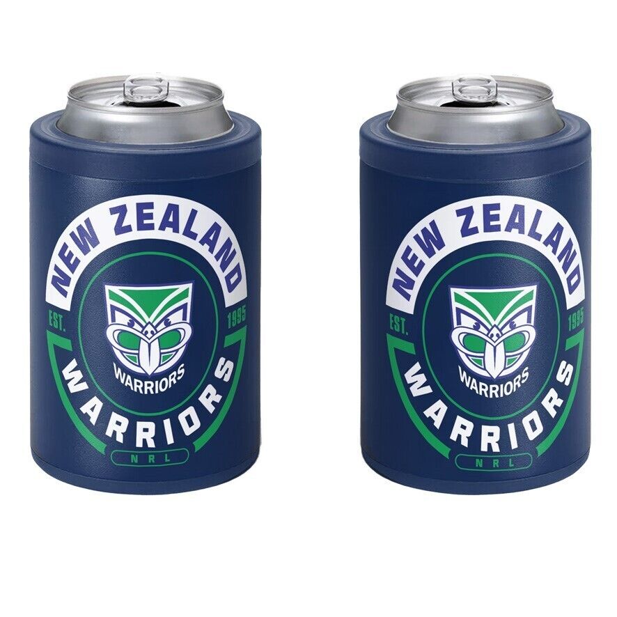 NRL Insulated Can Cooler - New Zealand Warriors - Stubby Cooler - Twist Top Lid