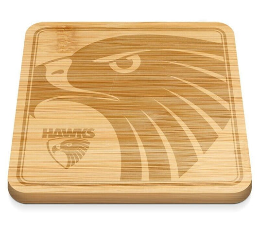 AFL Cheeseboard - Hawthorn Hawks - 35 x 35 x 1.5cm - Serving Board